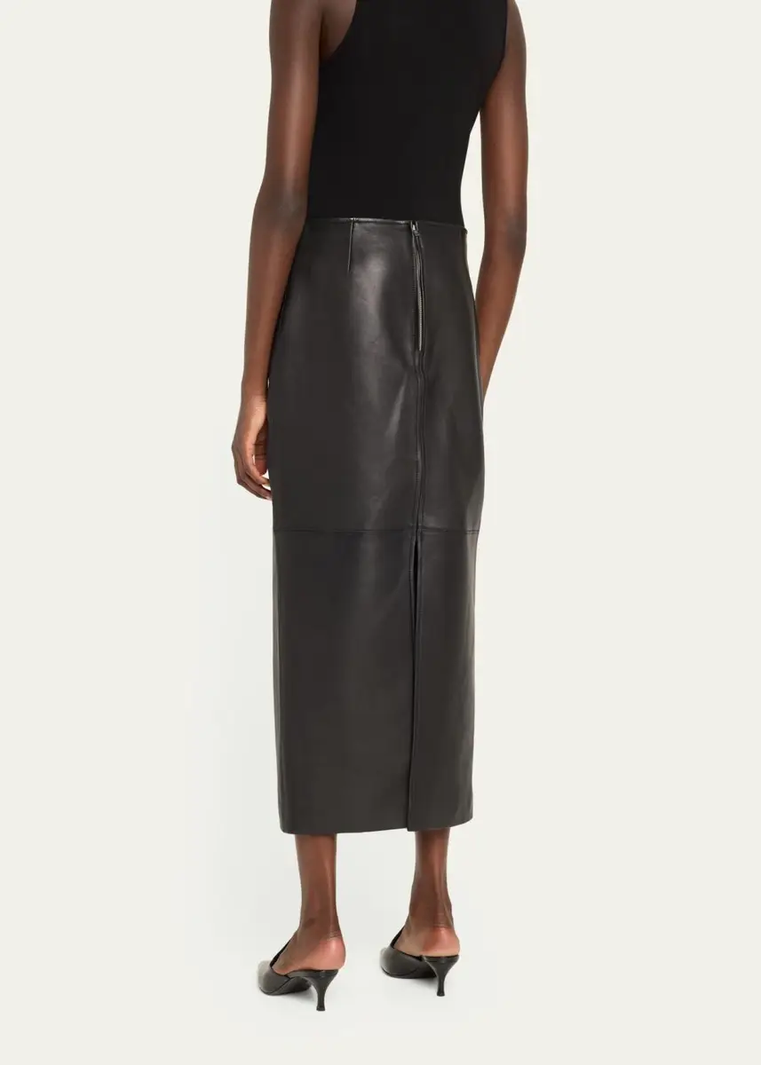 A.L.C. Marta Straight Leather Maxi Skirt | Thumbnail 3 A.L.C. Marta Straight Leather Maxi Skirt | Thumbnail 3