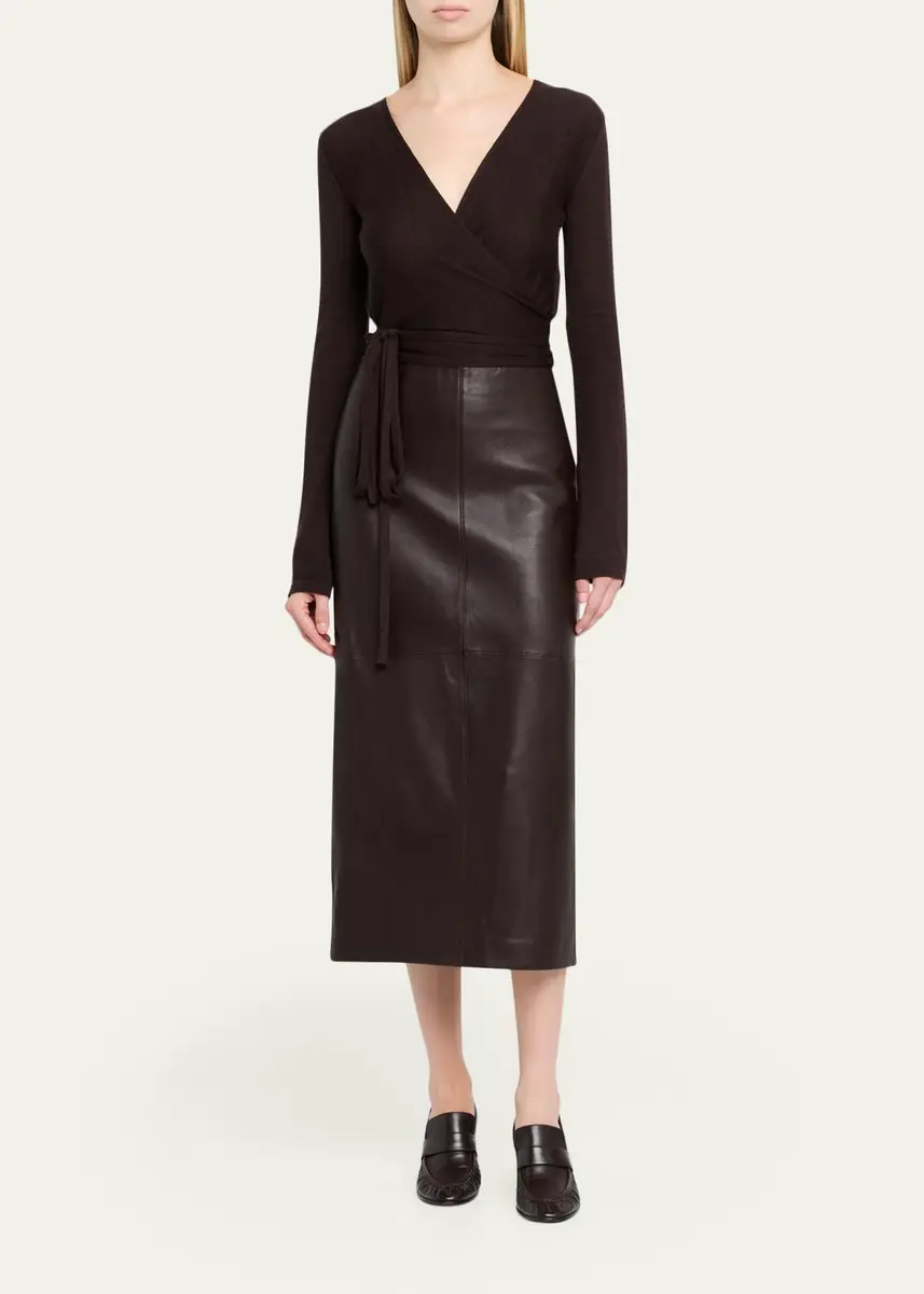 A.L.C. Marta Straight Leather Maxi Skirt | Thumbnail 6 A.L.C. Marta Straight Leather Maxi Skirt | Thumbnail 6