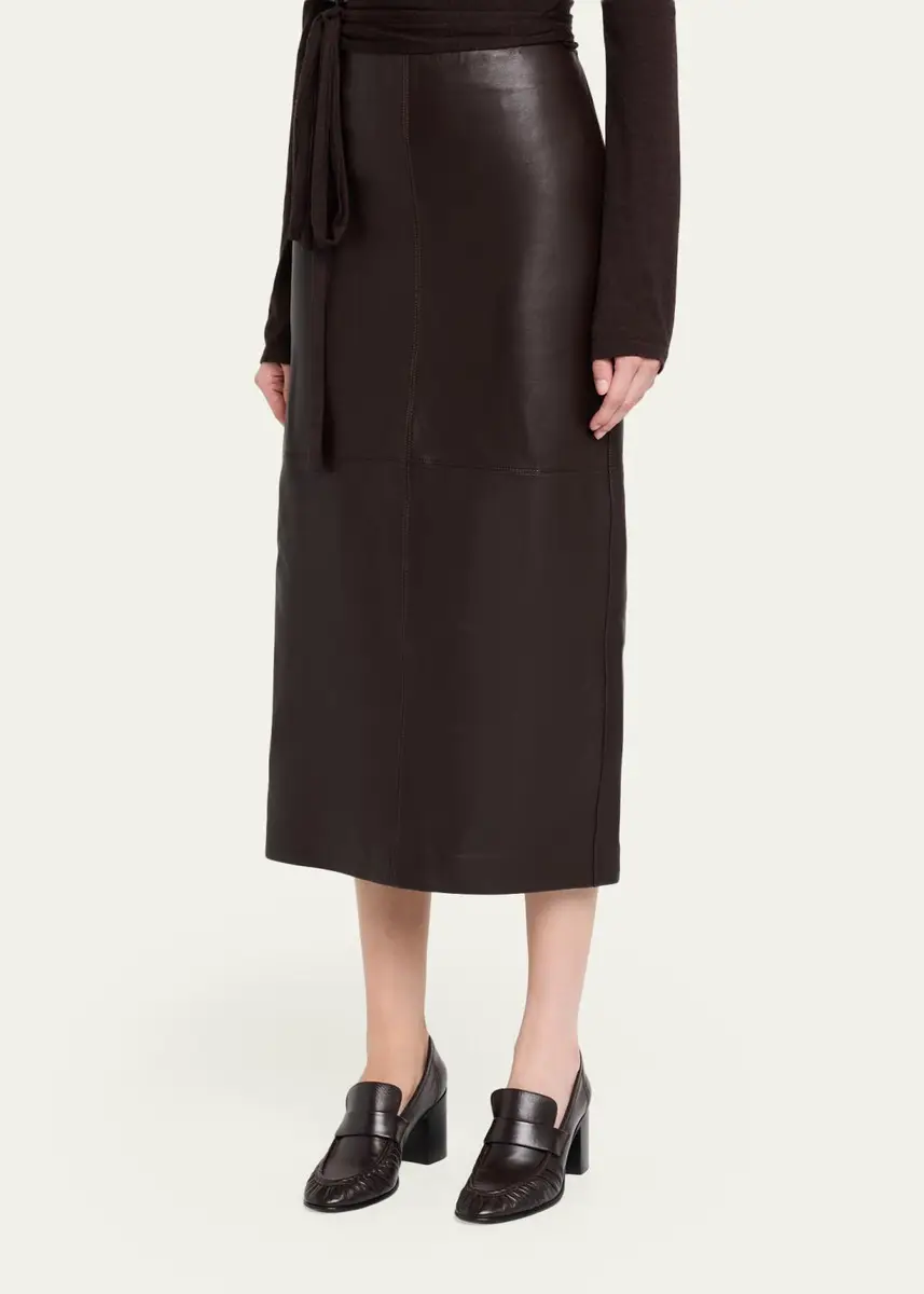A.L.C. Marta Straight Leather Maxi Skirt | Thumbnail 8 A.L.C. Marta Straight Leather Maxi Skirt | Thumbnail 8