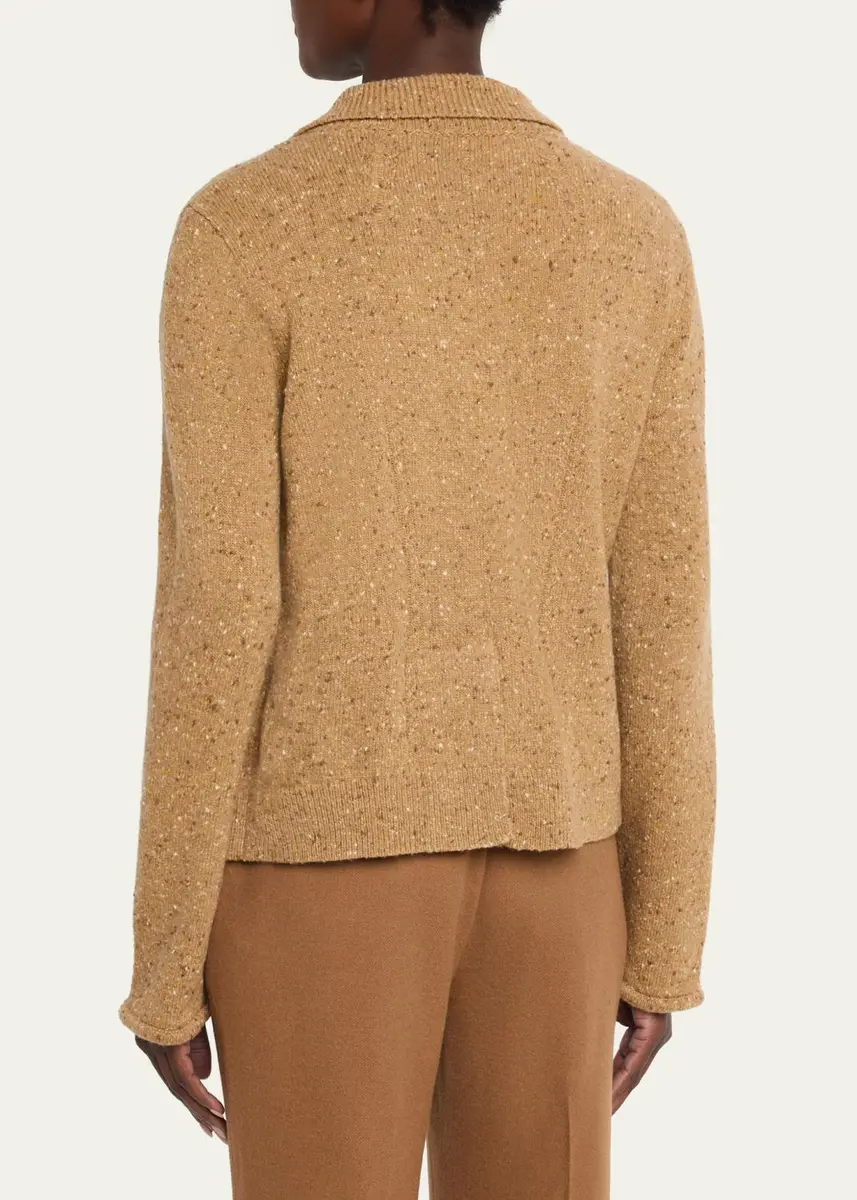 Lafayette 148 New York Donegal Curved-Hem Cashmere Jacket | Thumbnail 3
