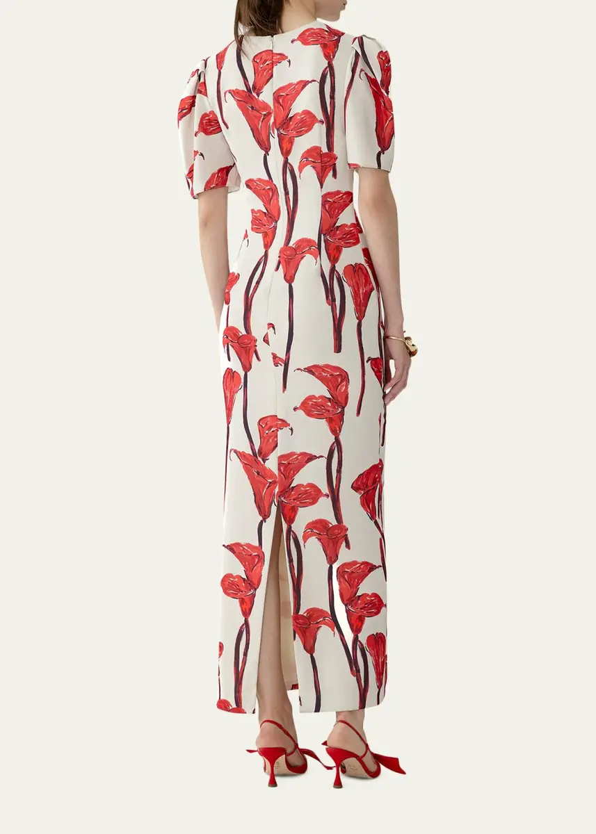 Carolina Herrera Calla Lily Ankle Length Dress | Thumbnail 3