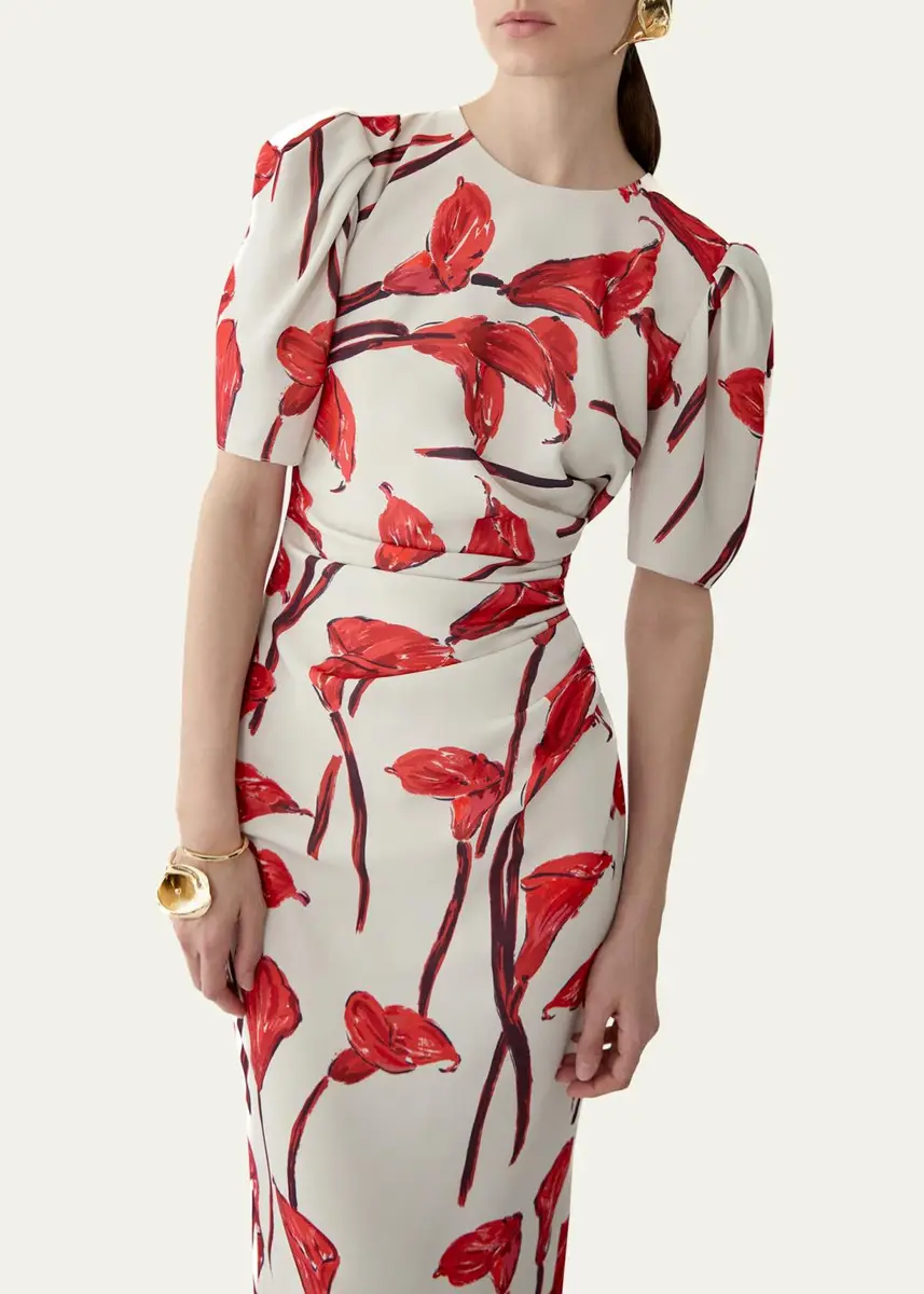 Carolina Herrera Calla Lily Ankle Length Dress | Thumbnail 4