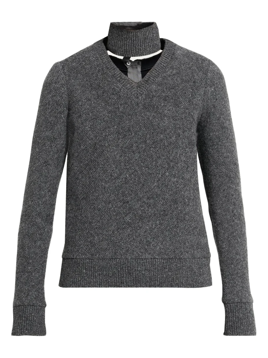 Wool-Blend Turtleneck Sweater