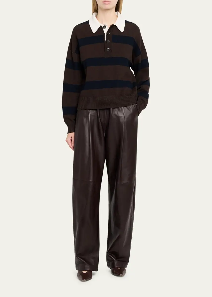 A.L.C. Alexa Striped Polo Sweater | Thumbnail 2