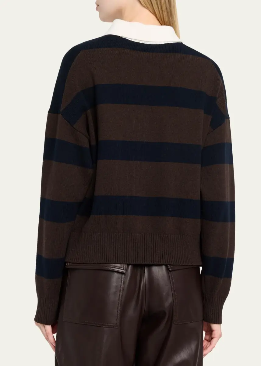 A.L.C. Alexa Striped Polo Sweater | Thumbnail 3