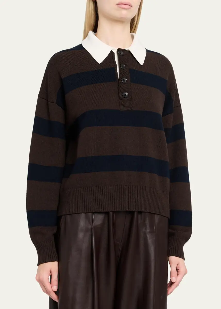 A.L.C. Alexa Striped Polo Sweater | Thumbnail 4
