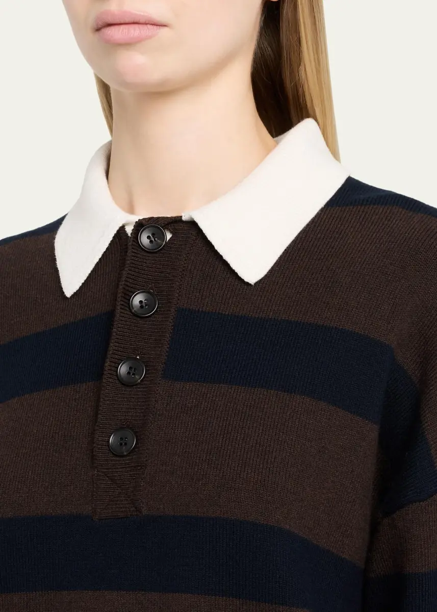 A.L.C. Alexa Striped Polo Sweater | Thumbnail 5