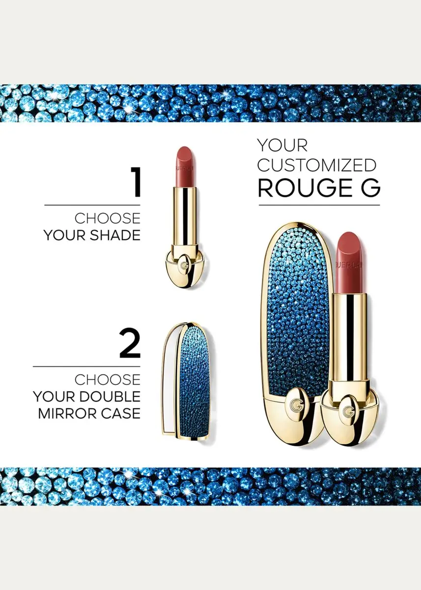 Guerlain Limited Edition L'Heure Bleue Rouge G Customizable Lipstick Case, Bleu Iconique | Thumbnail 2 Guerlain Limited Edition L'Heure Bleue Rouge G Customizable Lipstick Case, Bleu Iconique | Thumbnail 2