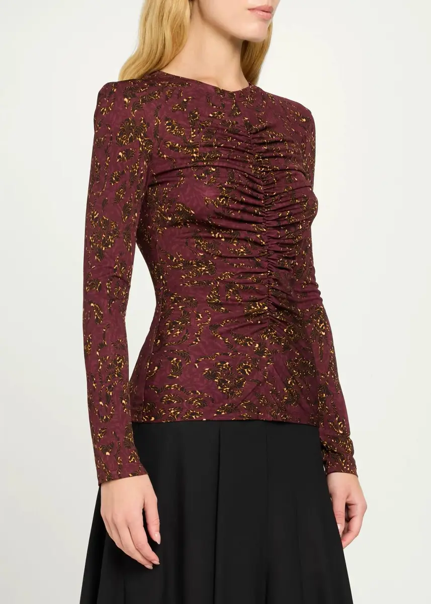 Ulla Johnson Asha Floral Jersey Top | Thumbnail 4 Ulla Johnson Asha Floral Jersey Top | Thumbnail 4