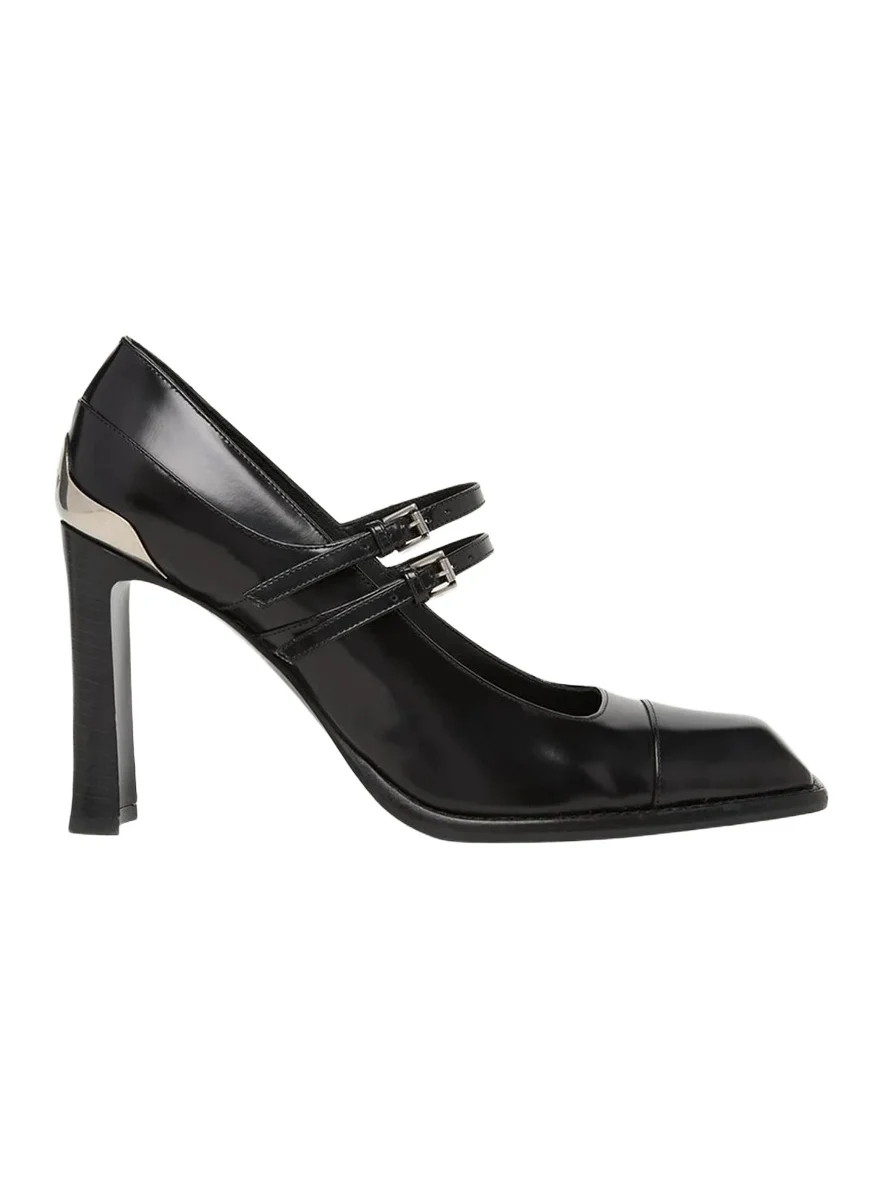 95mm Niko Leather Mary Jane Pumps 95mm Niko Leather Mary Jane Pumps