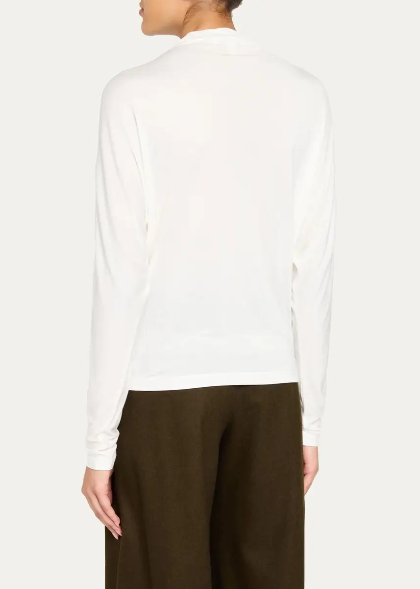 Vince Draped Funnel-Neck Dolman-Sleeve Top | Thumbnail 3 Vince Draped Funnel-Neck Dolman-Sleeve Top | Thumbnail 3
