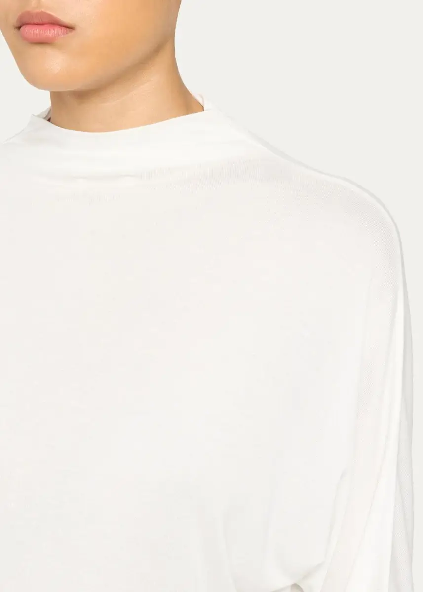 Vince Draped Funnel-Neck Dolman-Sleeve Top | Thumbnail 5 Vince Draped Funnel-Neck Dolman-Sleeve Top | Thumbnail 5