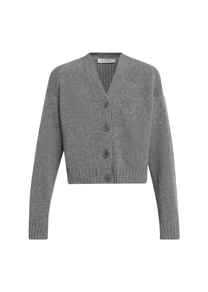 FFORME Enika Cropped Wool-Cashmere Cardigan