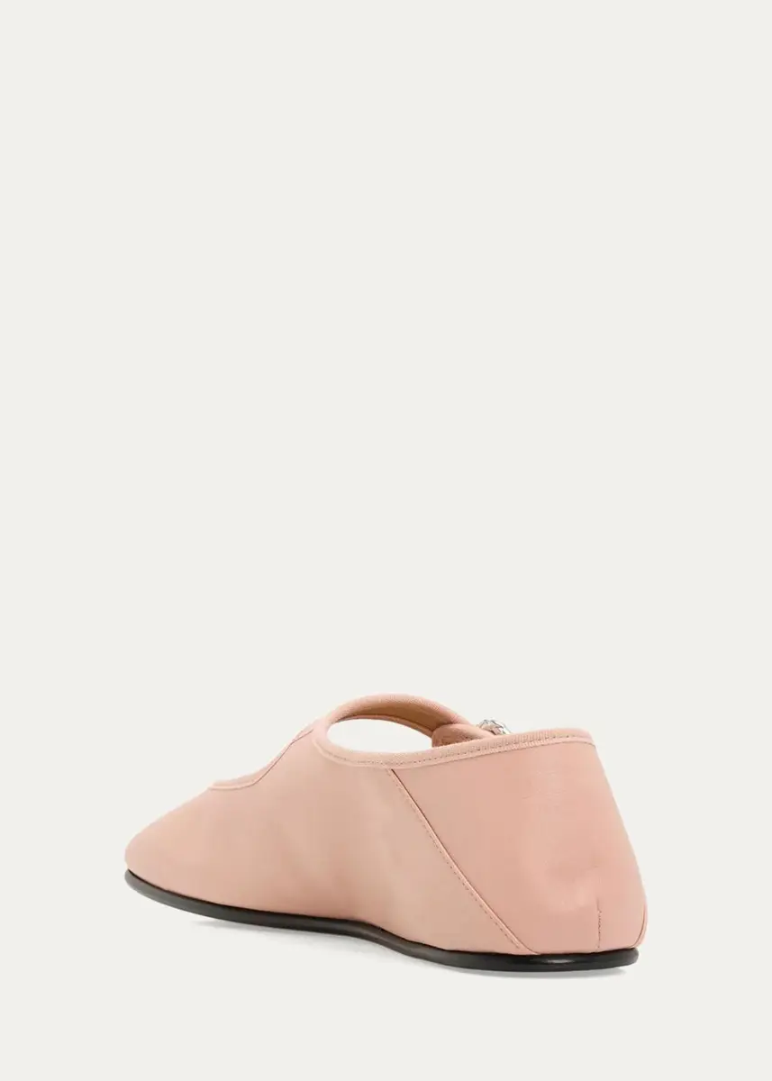 Bottega Veneta Veneziana Nappa Leather Ballerina Flats | Thumbnail 4