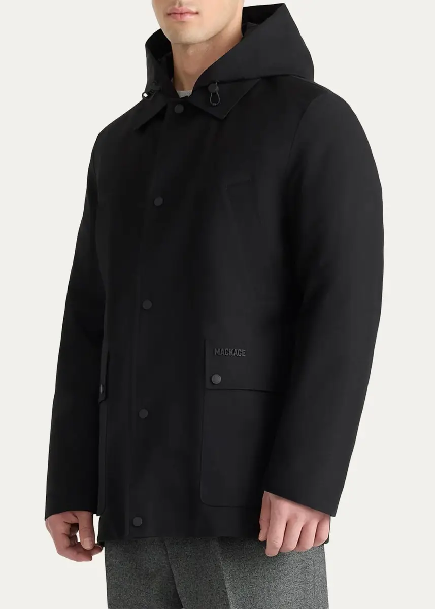 Mackage Men's Alec 3-in-1 Short Balmacaan Coat with Removable Down Liner | Thumbnail 4 Mackage Men's Alec 3-in-1 Short Balmacaan Coat with Removable Down Liner | Thumbnail 4