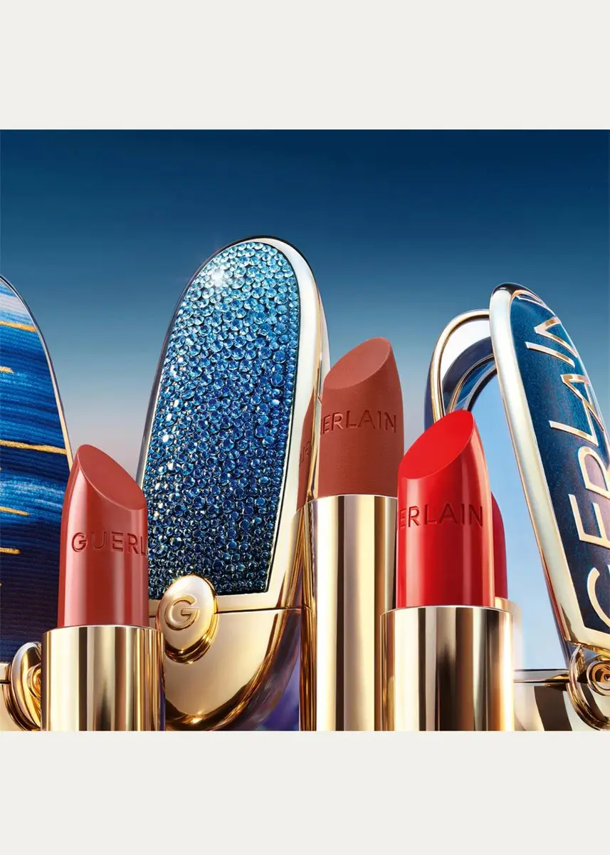 Guerlain Limited Edition L'Heure Bleue Rouge G Customizable Lipstick Case, Bleu Astral | Thumbnail 5