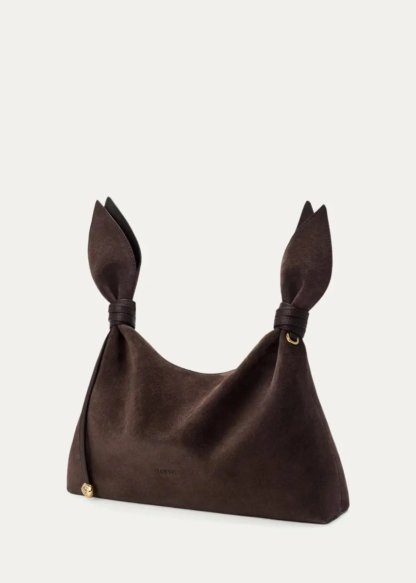 Loewe Scarf Medium Suede Shoulder Bag | Thumbnail 2 Loewe Scarf Medium Suede Shoulder Bag | Thumbnail 2