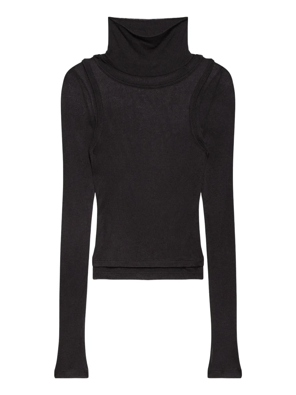 Layered Sheer Turtleneck Top Layered Sheer Turtleneck Top