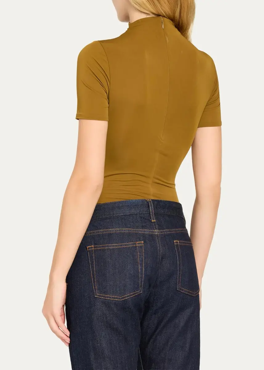 Ronny Kobo Tommy Mock-Neck Jersey Bodysuit | Thumbnail 3 Ronny Kobo Tommy Mock-Neck Jersey Bodysuit | Thumbnail 3