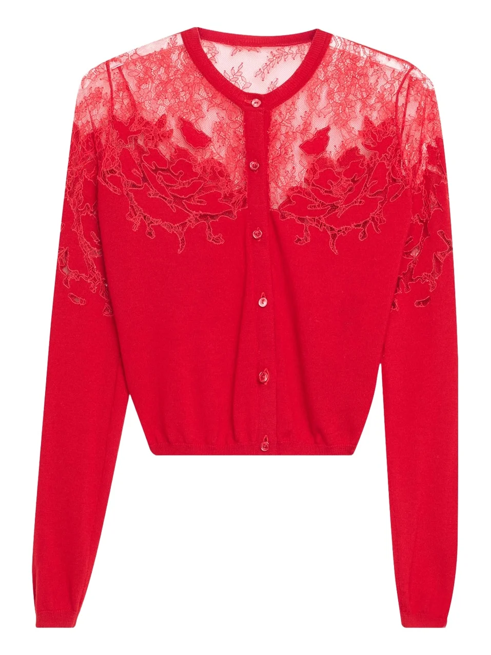 Talia Lace Wool Cardigan