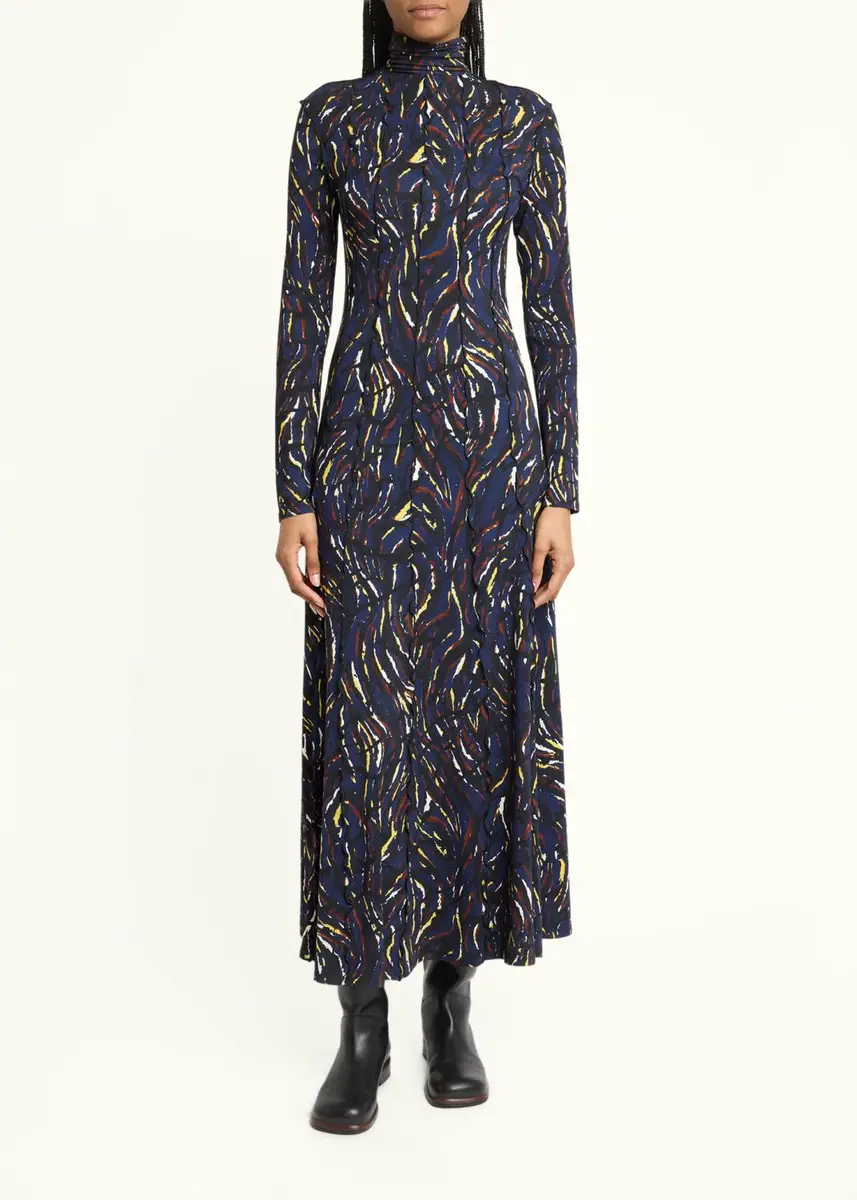 Proenza Schouler White Label Mabel Abstract Jersey Midi Dress | Thumbnail 2 Proenza Schouler White Label Mabel Abstract Jersey Midi Dress | Thumbnail 2