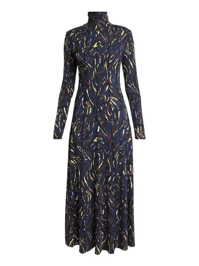Mabel Abstract Jersey Midi Dress