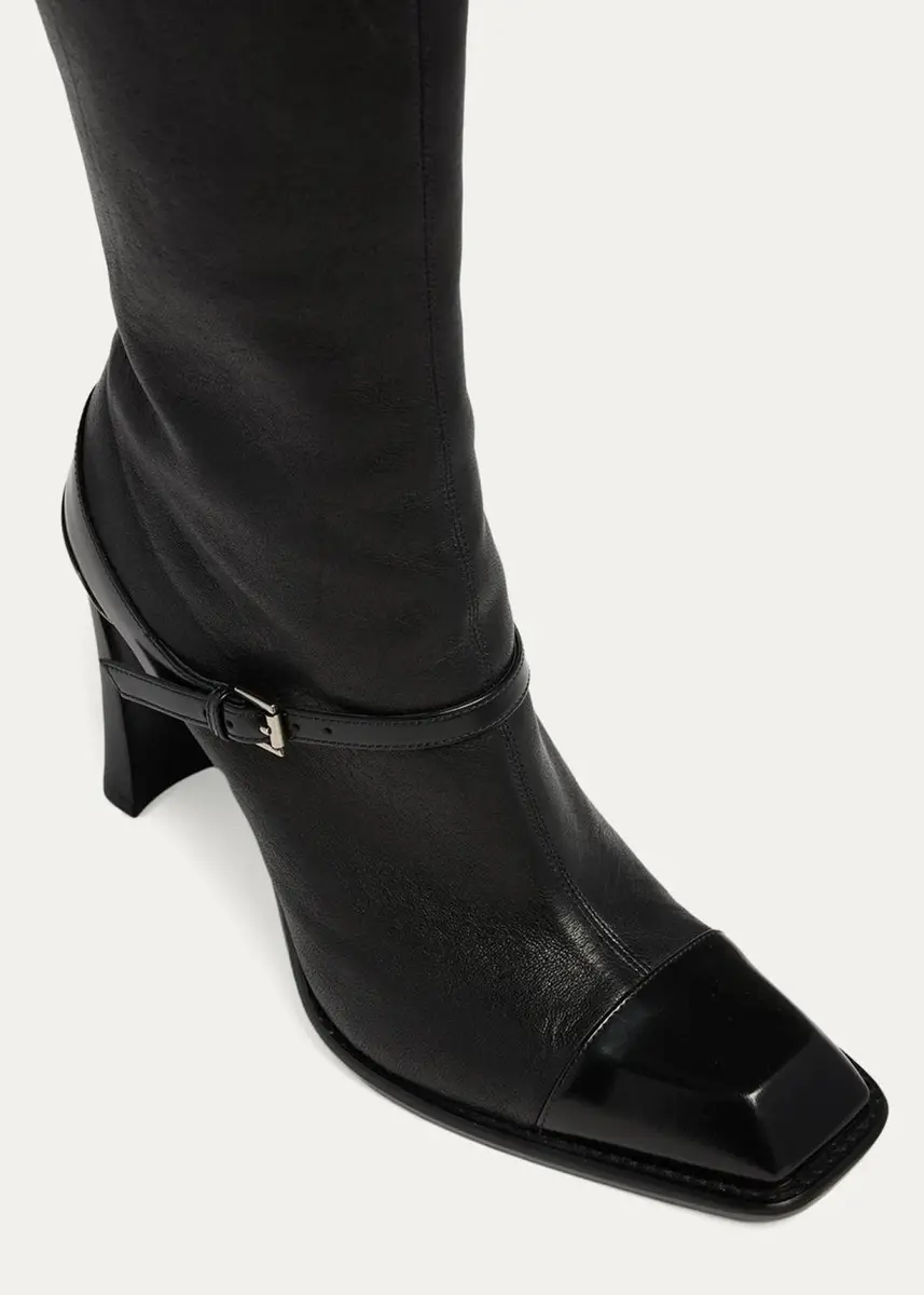 Alexander McQueen 95mm Niko Leather Knee-High Boots | Thumbnail 5 Alexander McQueen 95mm Niko Leather Knee-High Boots | Thumbnail 5