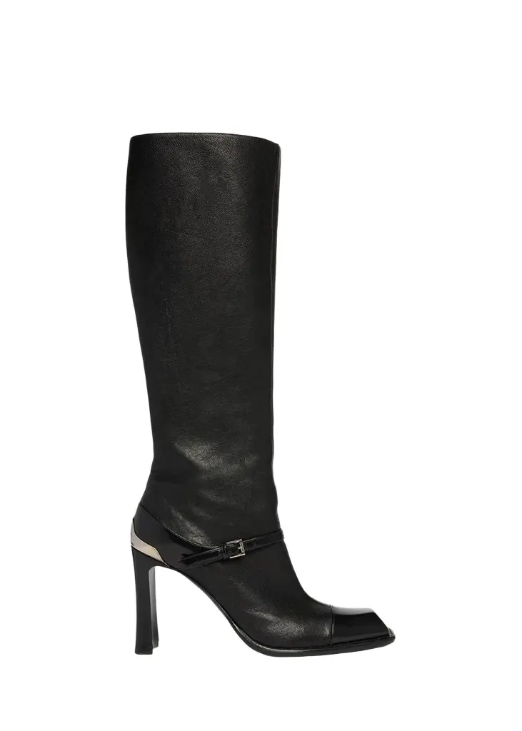 Alexander McQueen 95mm Niko Leather Knee-High Boots