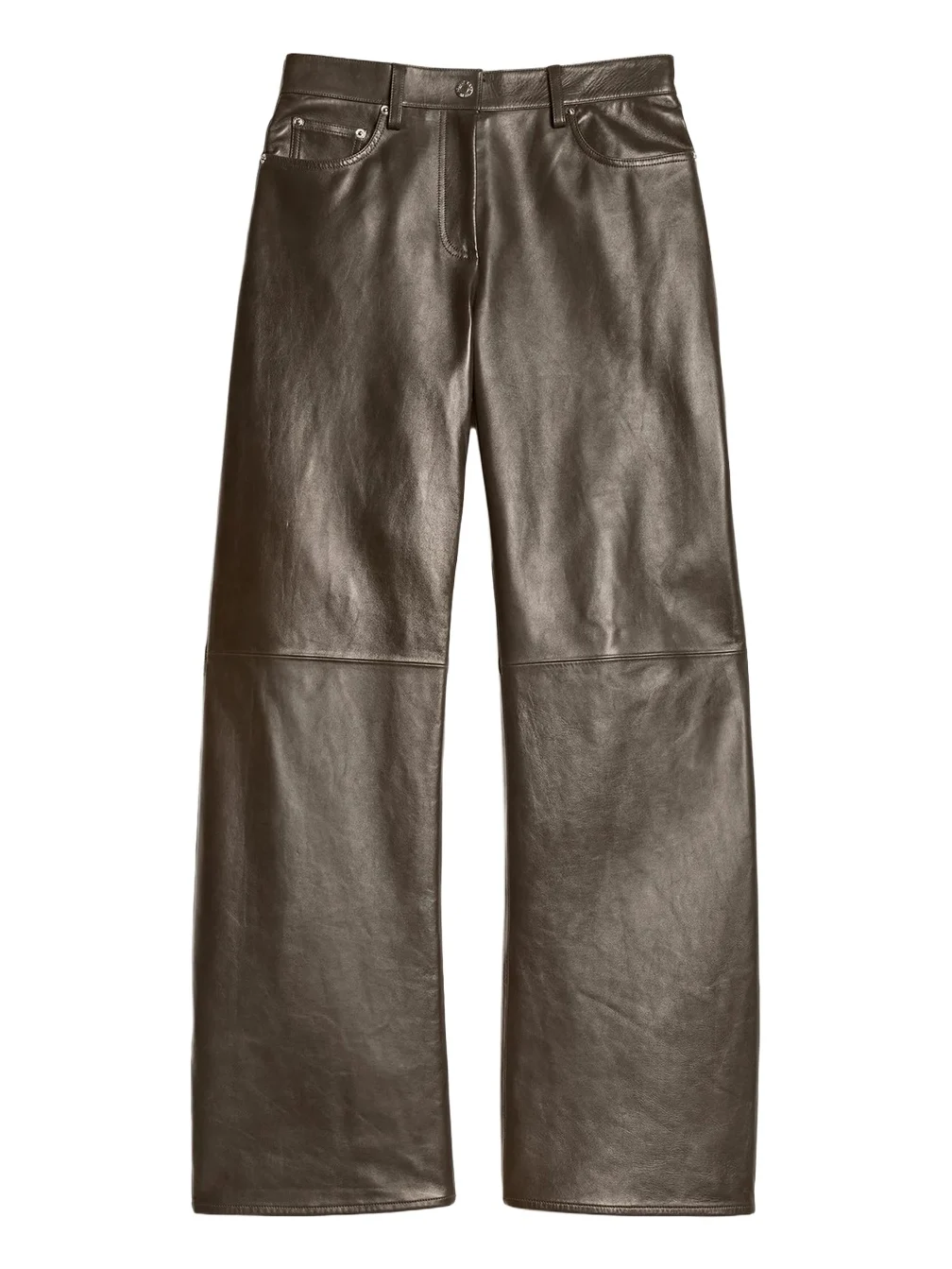 Relaxed Leather Bootcut Pants Relaxed Leather Bootcut Pants
