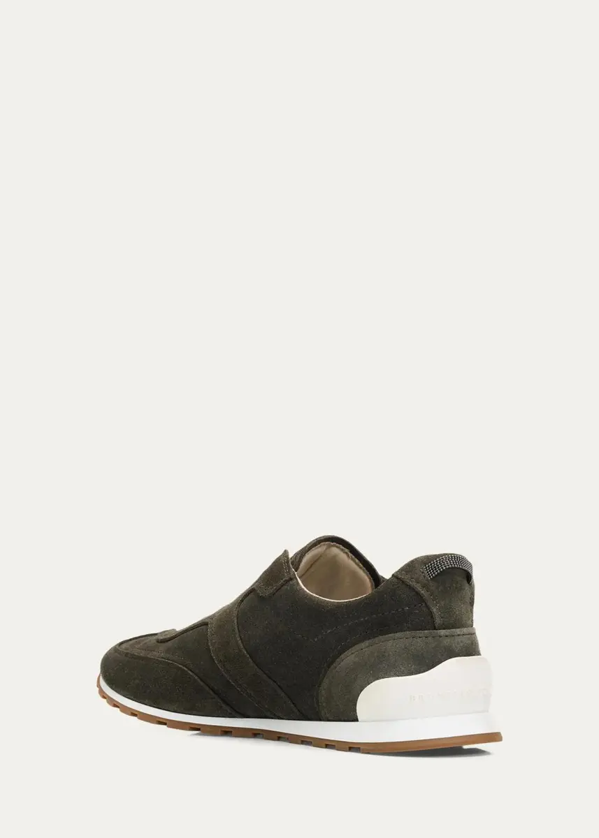 Brunello Cucinelli Suede Low-Top Sneakers | Thumbnail 4 Brunello Cucinelli Suede Low-Top Sneakers | Thumbnail 4