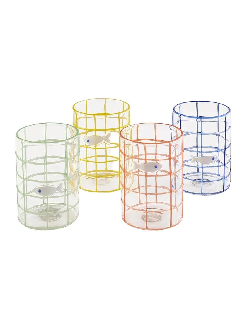 Jonathan Adler Amalfi 12.9 oz. Glasses, Set of 4