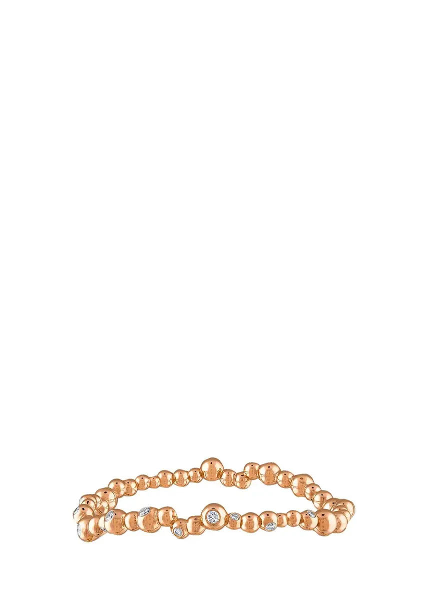 Reza Petillant Perle 18K Rose Gold Diamond Bangle | Thumbnail 3
