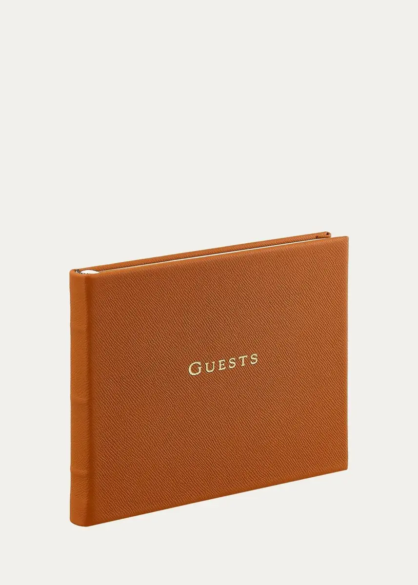 Graphic Image Leather-Bound Guest Book | Thumbnail 2 Graphic Image Leather-Bound Guest Book | Thumbnail 2