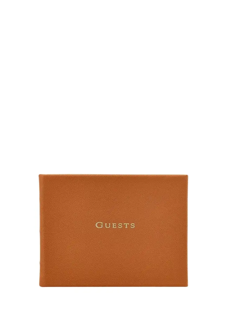 Graphic Image Leather-Bound Guest Book