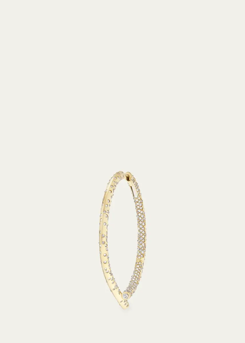 TABAYER 18K Yellow Gold Diamond Oera Hoop Earrings | Thumbnail 2 TABAYER 18K Yellow Gold Diamond Oera Hoop Earrings | Thumbnail 2