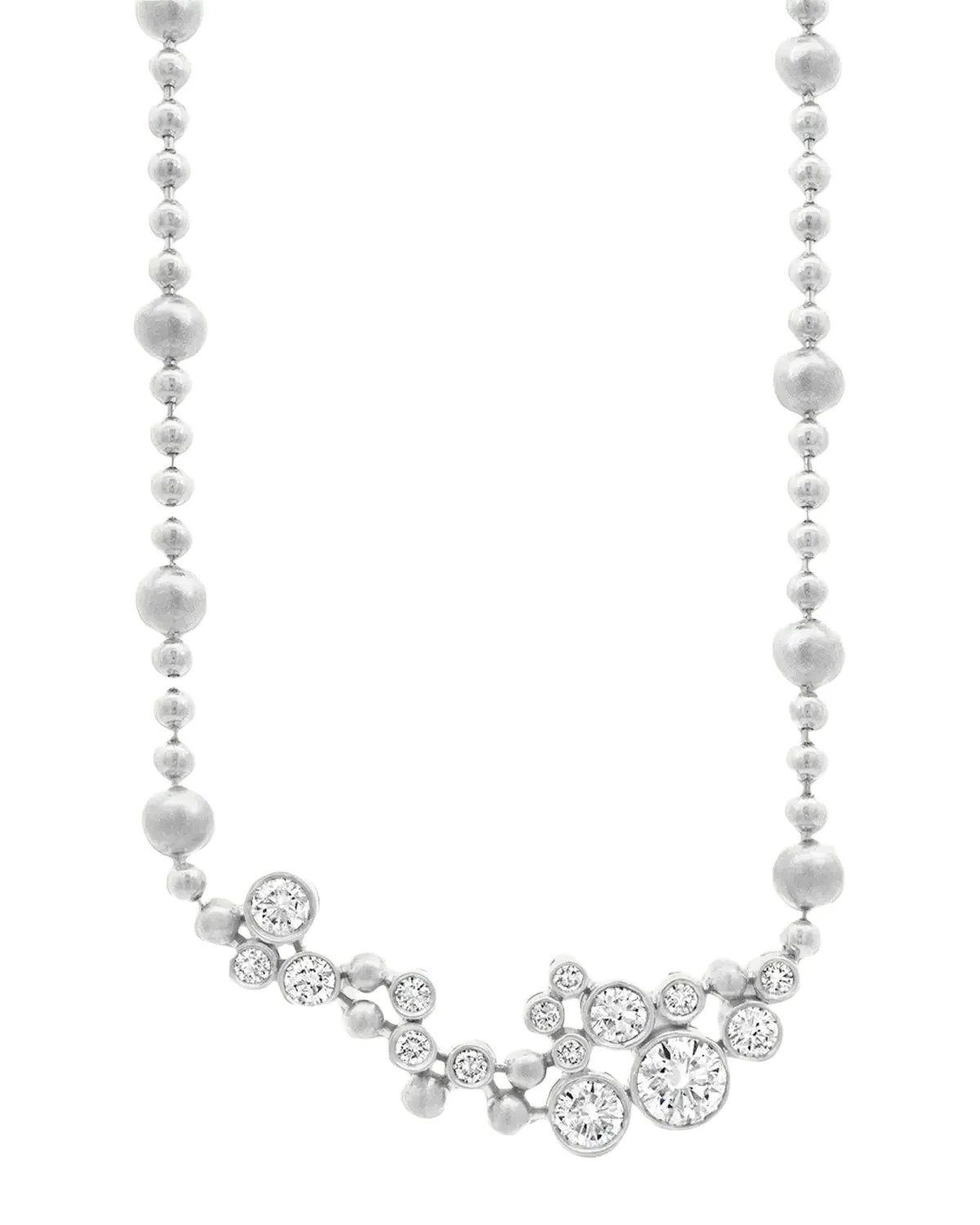 Petillant 18K White Gold Diamond Pendant Necklace Petillant 18K White Gold Diamond Pendant Necklace