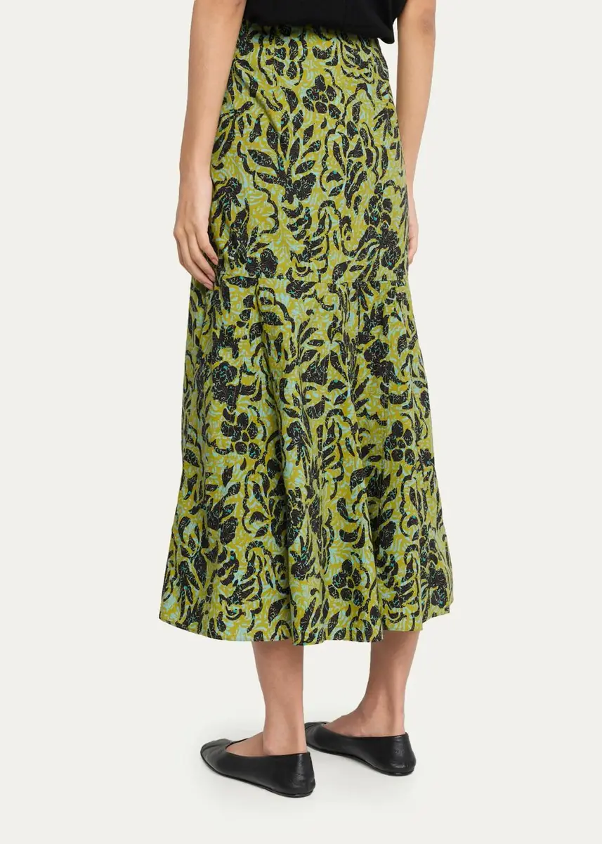 Ulla Johnson Clarisse Floral Trumpet Skirt | Thumbnail 3 Ulla Johnson Clarisse Floral Trumpet Skirt | Thumbnail 3