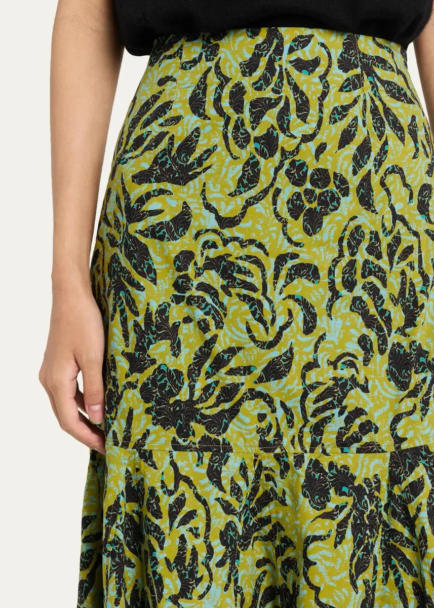 Ulla Johnson Clarisse Floral Trumpet Skirt | Thumbnail 5 Ulla Johnson Clarisse Floral Trumpet Skirt | Thumbnail 5