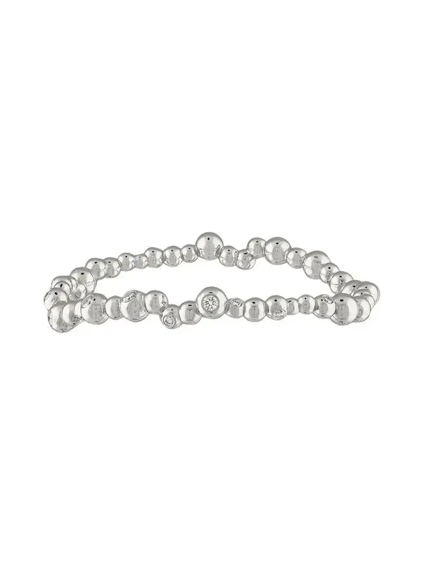 Petillant Perle 18K White Gold Diamond Bangle