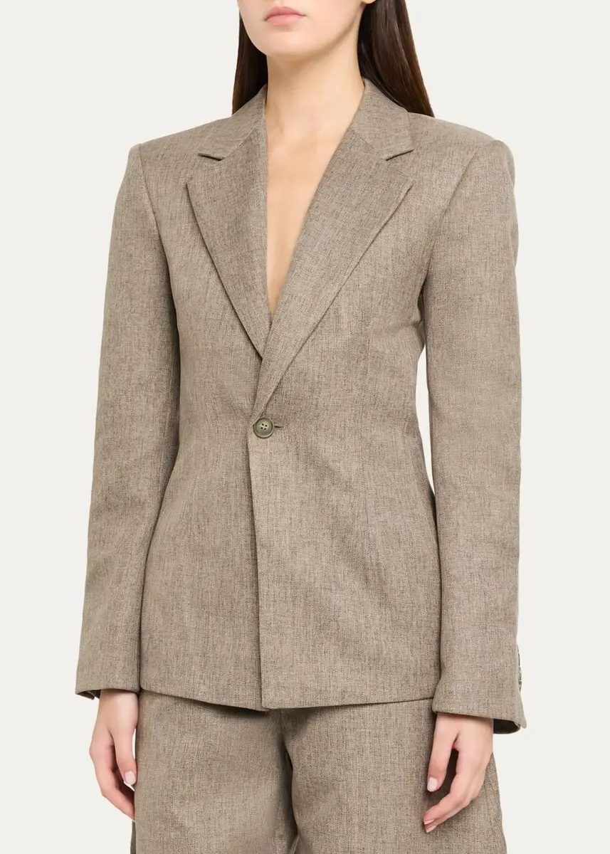 Ronny Kobo Anette One-Button Blazer | Thumbnail 4