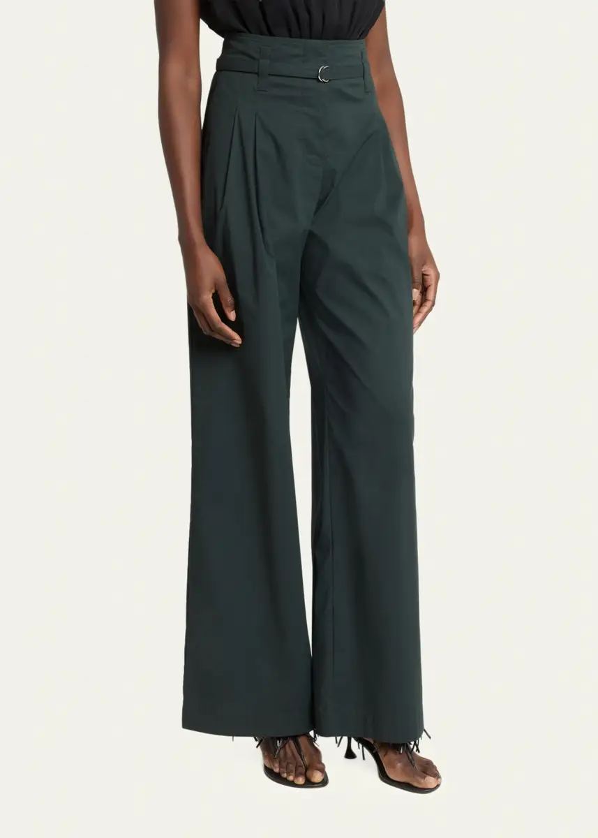 Proenza Schouler White Label Raver Belted Wide-Leg Pants | Thumbnail 4 Proenza Schouler White Label Raver Belted Wide-Leg Pants | Thumbnail 4