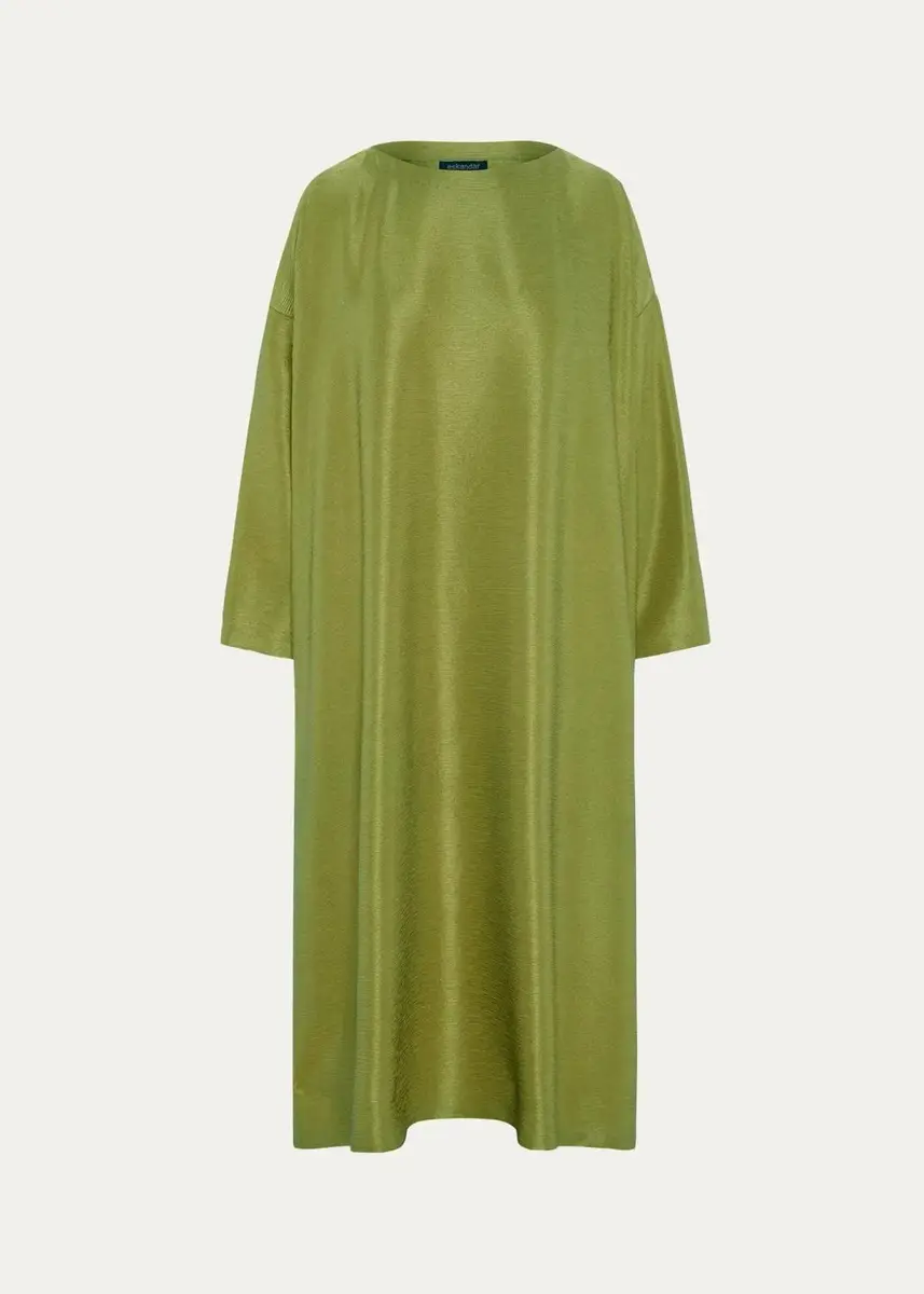 Eskandar Wide A-Line Scoop Neck Dress | Thumbnail 5 Eskandar Wide A-Line Scoop Neck Dress | Thumbnail 5