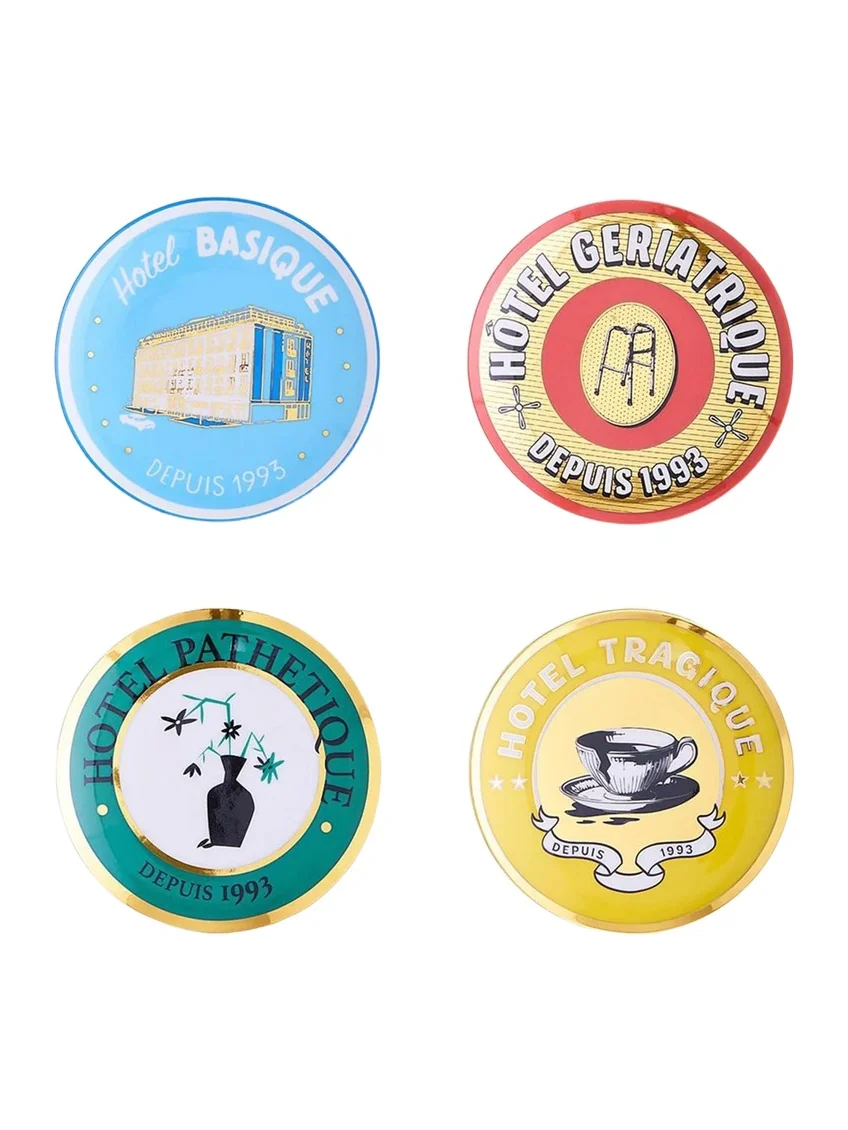 Jonathan Adler Hotel de Reve Coasters, Set of 4