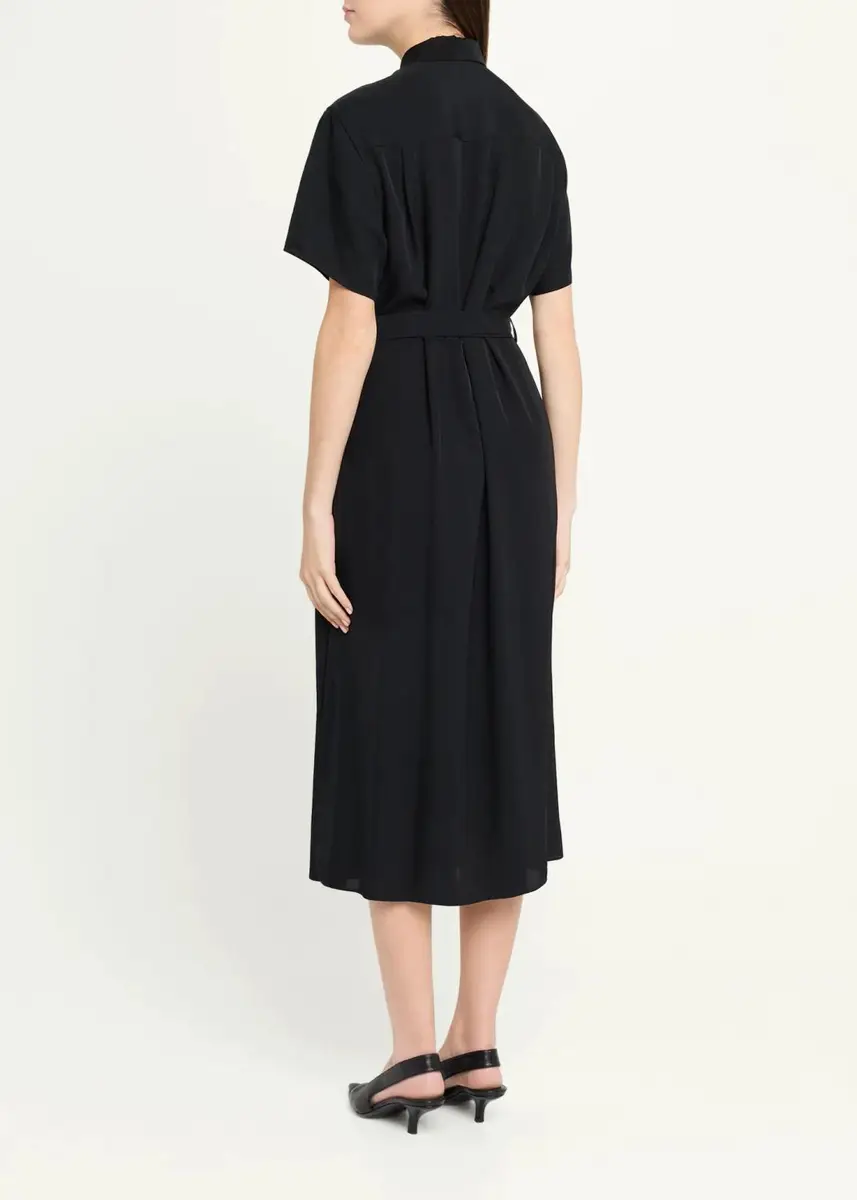 Theory Belted Twill Midi Shirtdress | Thumbnail 3 Theory Belted Twill Midi Shirtdress | Thumbnail 3