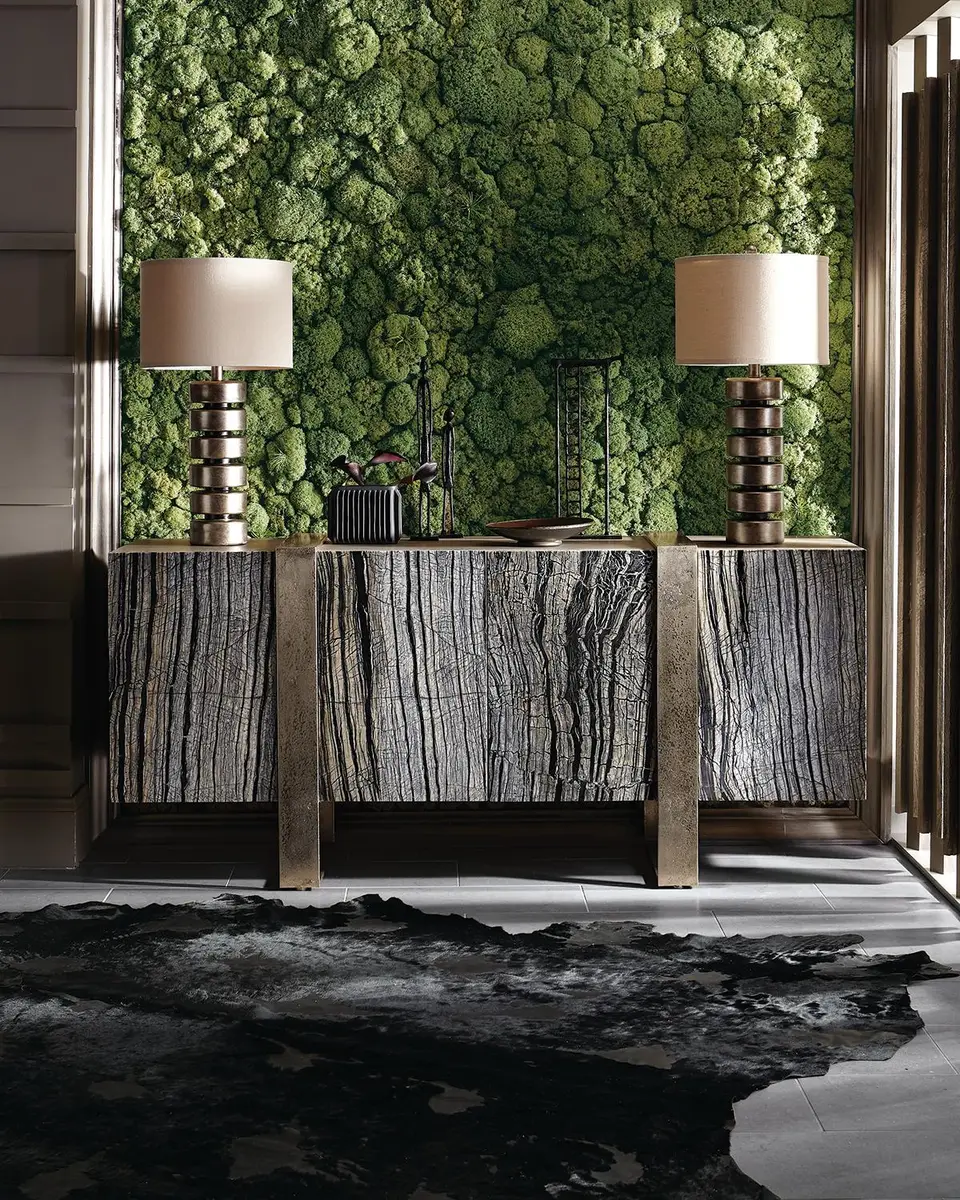 Bernhardt Linea Black Forest Marble Console | Thumbnail 8 Bernhardt Linea Black Forest Marble Console | Thumbnail 8