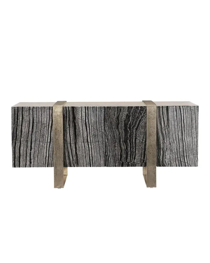 Bernhardt Linea Black Forest Marble Console