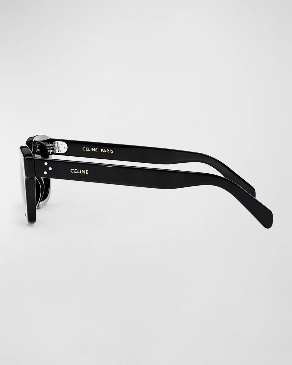 Celine Men's Havana Rectangle Logo Sunglasses | Thumbnail 2 Celine Men's Havana Rectangle Logo Sunglasses | Thumbnail 2