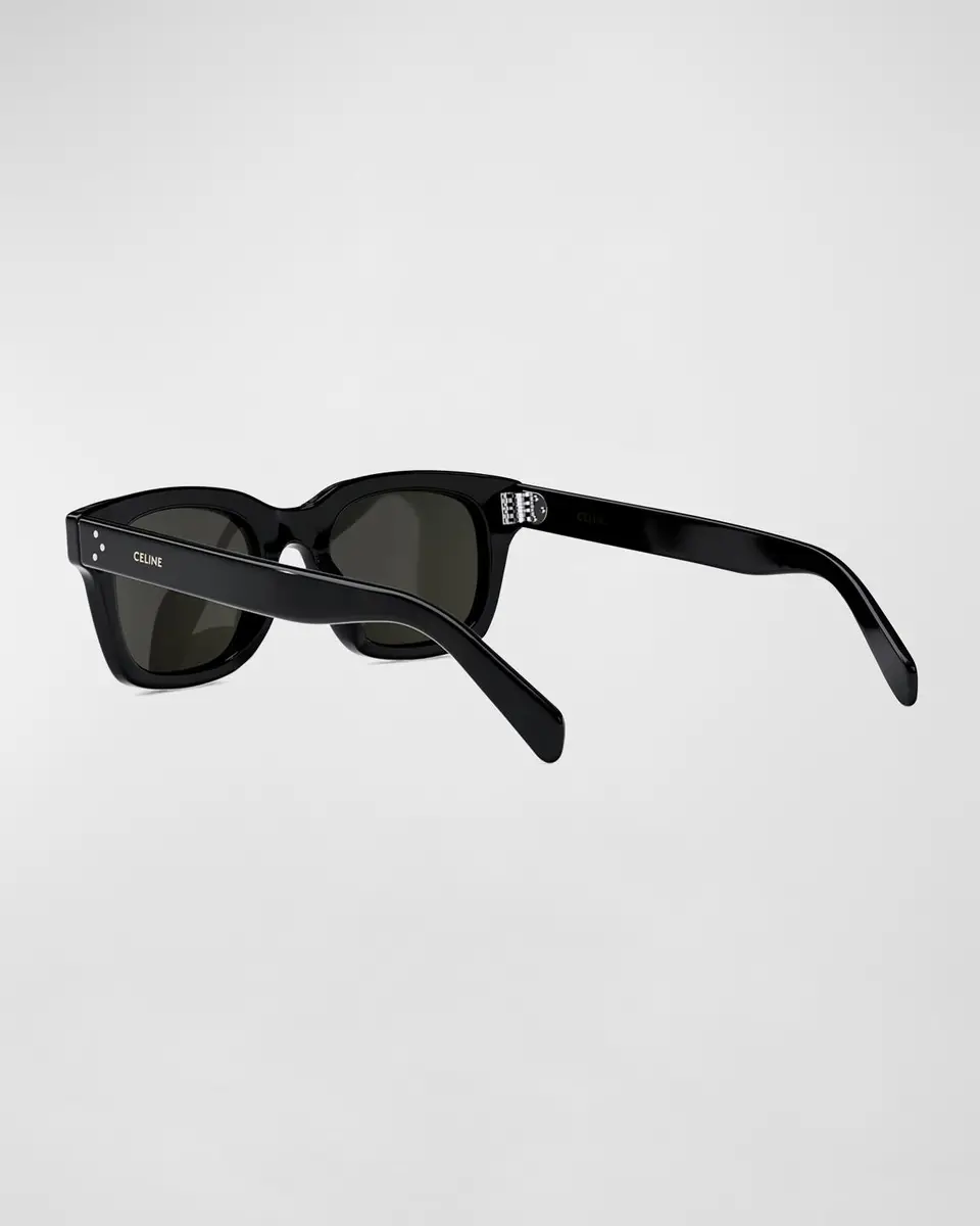 Celine Men's Havana Rectangle Logo Sunglasses | Thumbnail 4 Celine Men's Havana Rectangle Logo Sunglasses | Thumbnail 4
