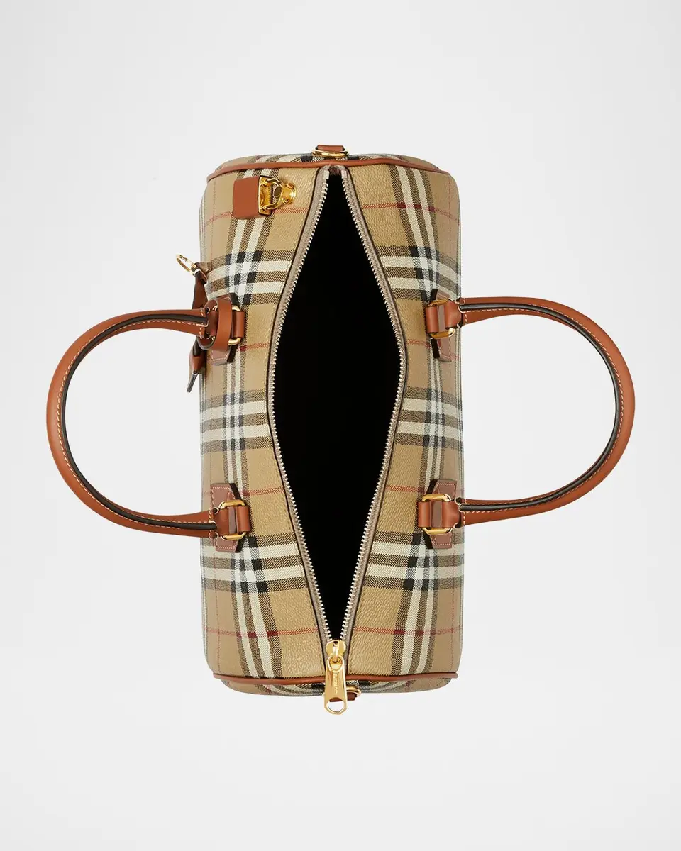 Burberry Check Large Bowling Top-Handle Bag | Thumbnail 3 Burberry Check Large Bowling Top-Handle Bag | Thumbnail 3