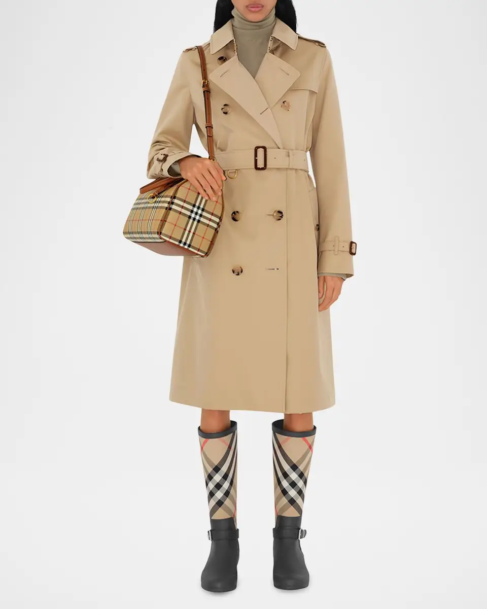 Burberry Check Large Bowling Top-Handle Bag | Thumbnail 4 Burberry Check Large Bowling Top-Handle Bag | Thumbnail 4